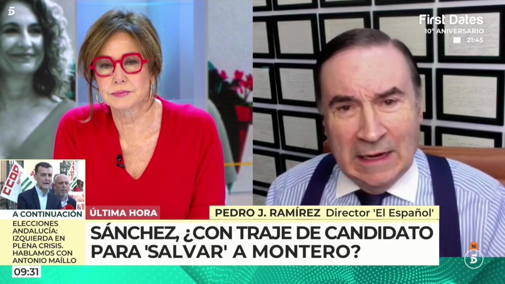 Pedro J. Ramírez este miércoles durante su intervención en 'El programa de AR'.