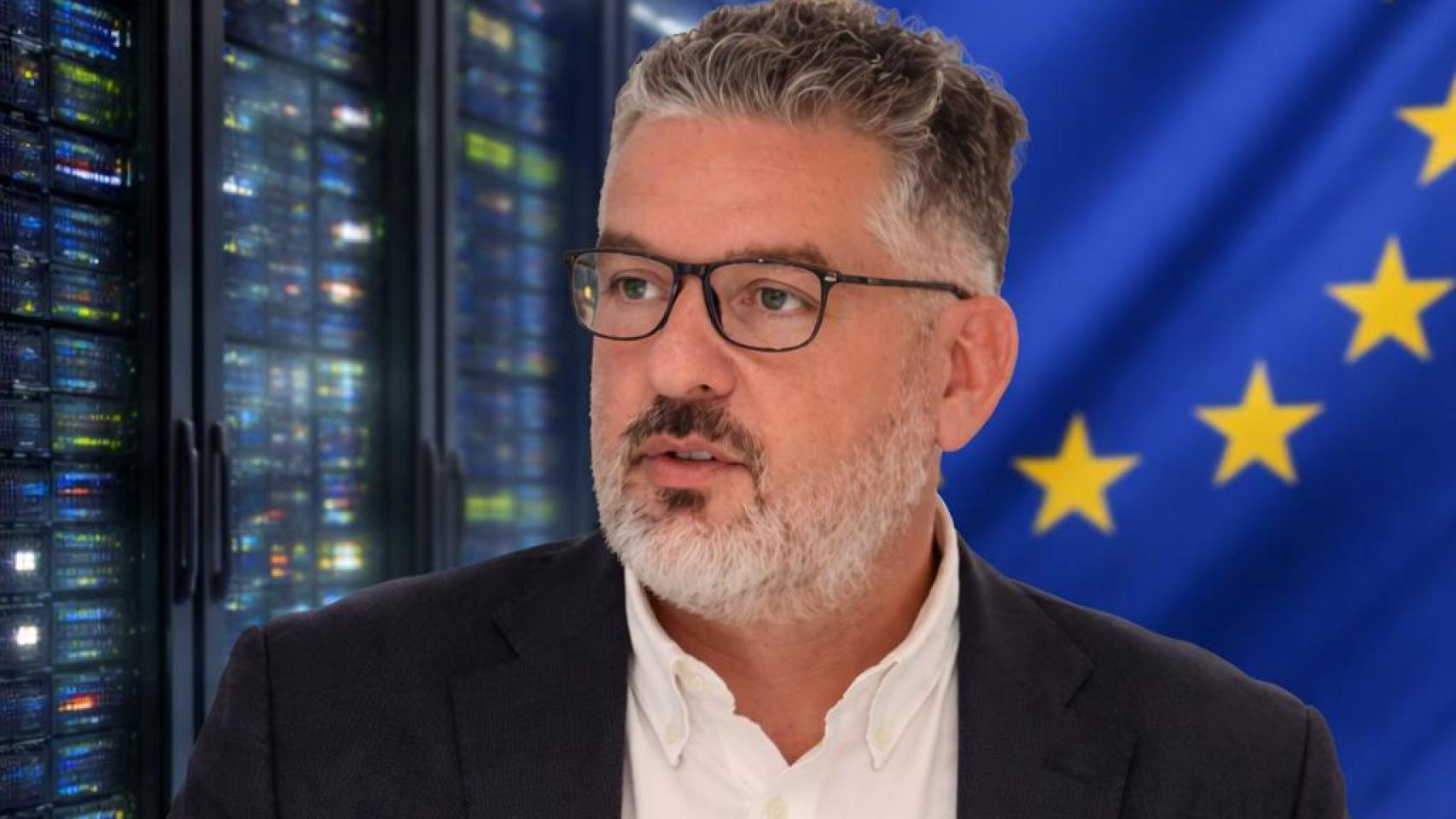John Gazal, vicepresidente de OVHcloud para el sur de Europa y Brasil, en un montaje.