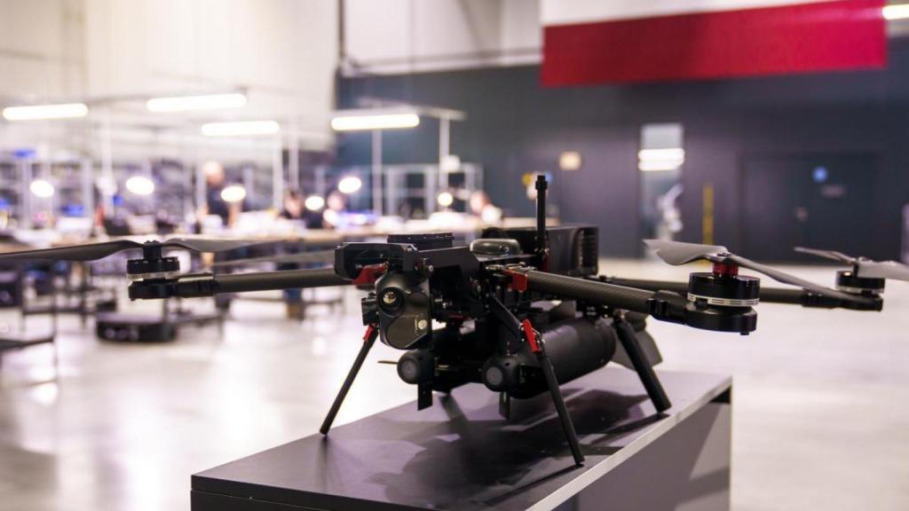 Una planta de producción de drones en Letonia, que podría beneficiarse de la nueva línea de subvenciones de Bruselas