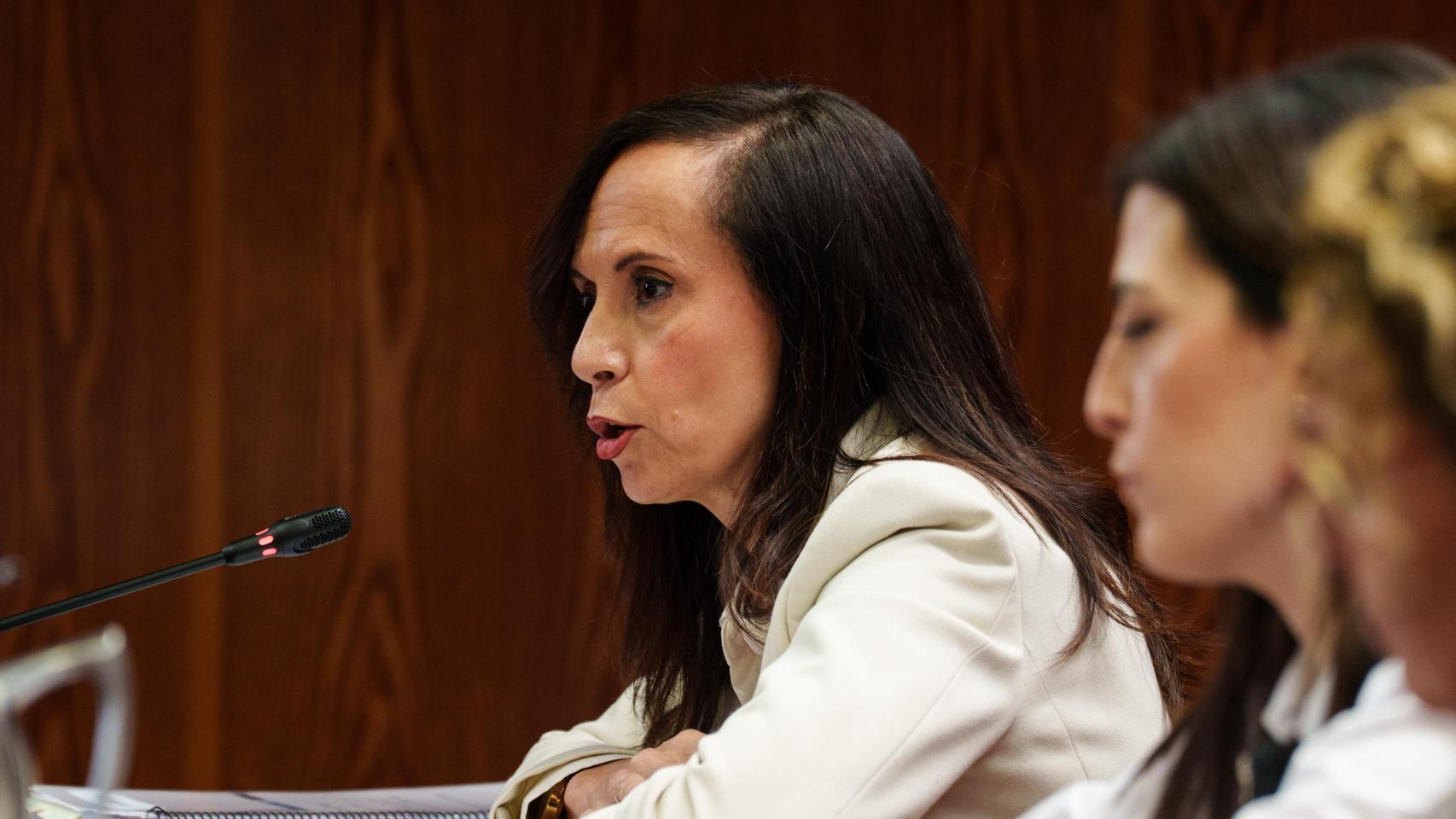 La presidenta del Redeia, Beatriz Corredor, comparece ante la Comisión de Investigación sobre el apagón, a 25 de marzo de 2026, en Madrid (España).