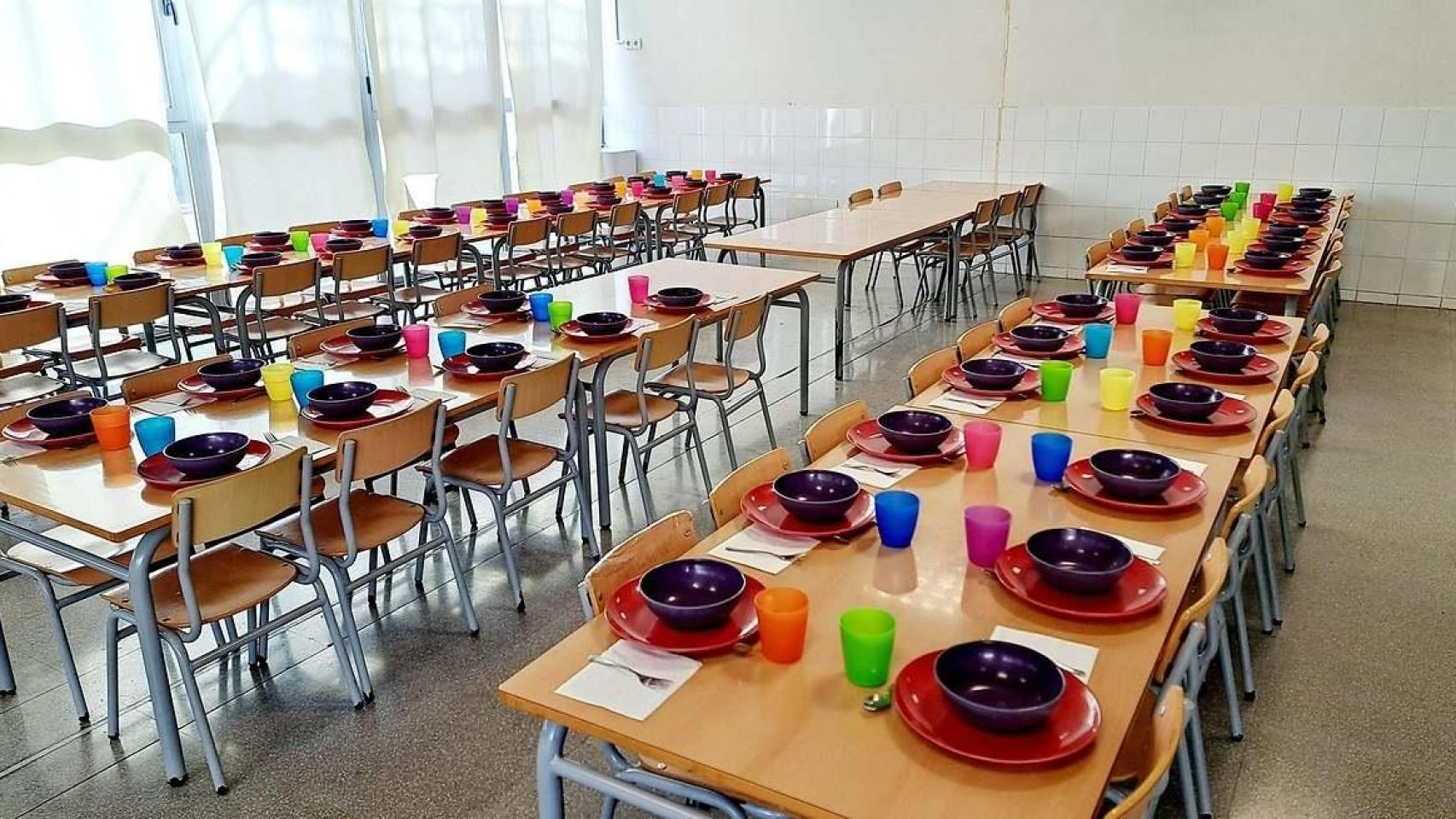 Imagen de archivo de un comedor escolar.