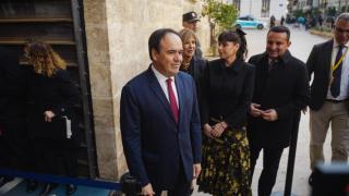 El presidente Juanfran Pérez Llorca, en Les Corts. Jorge Gil/Europa Press