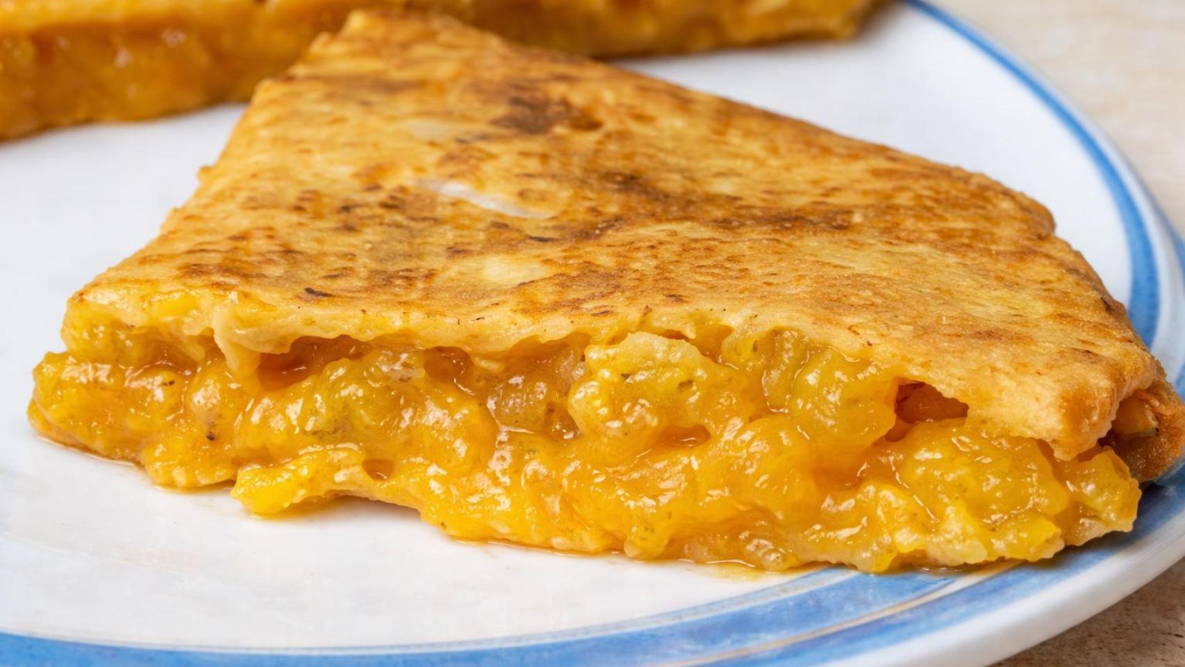 Una tortilla de patatas jugosa.