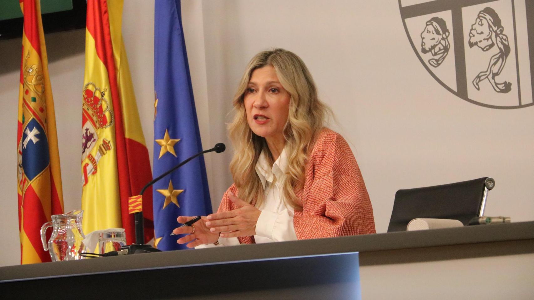 La vicepresidenta en funciones, Mar Vaquero, en rueda de prensa de Consejo de Gobierno