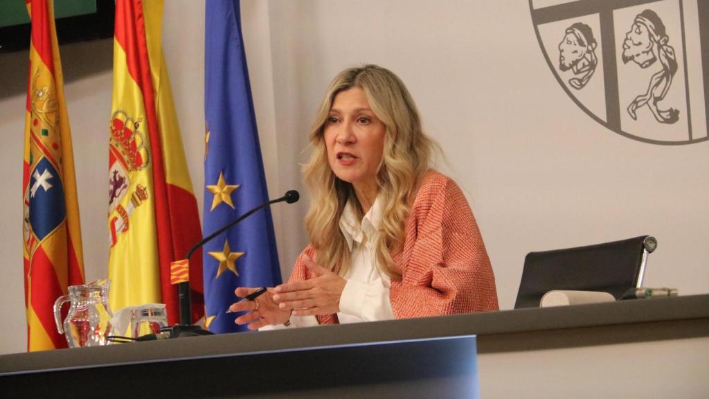 La vicepresidenta en funciones, Mar Vaquero, en rueda de prensa de Consejo de Gobierno