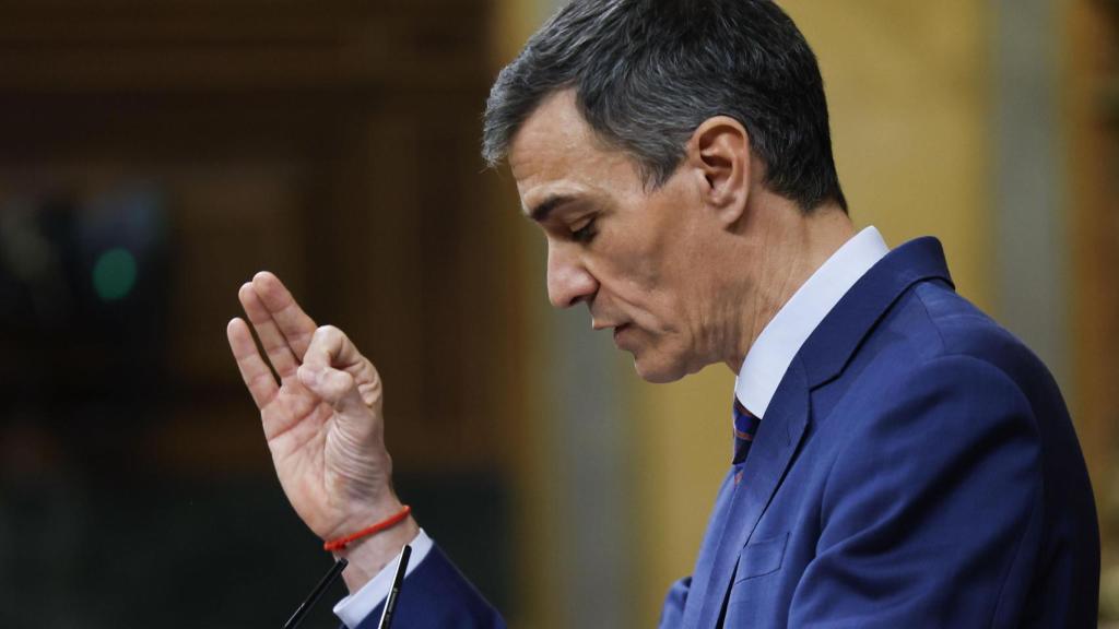 Pedro Sánchez, este miércoles en el Congreso de los Diputados.
