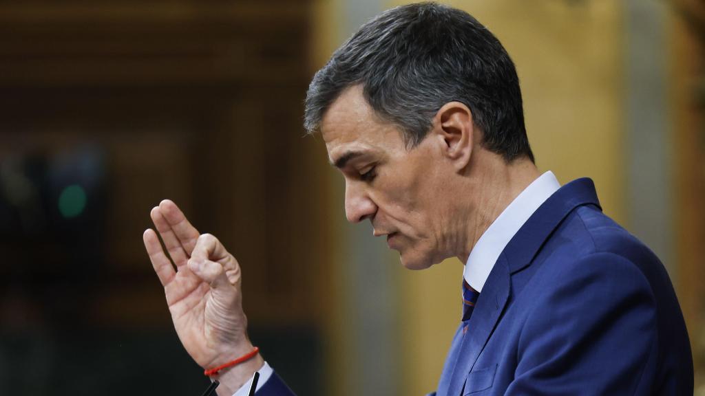 Pedro Sánchez, este miércoles en el Congreso de los Diputados.