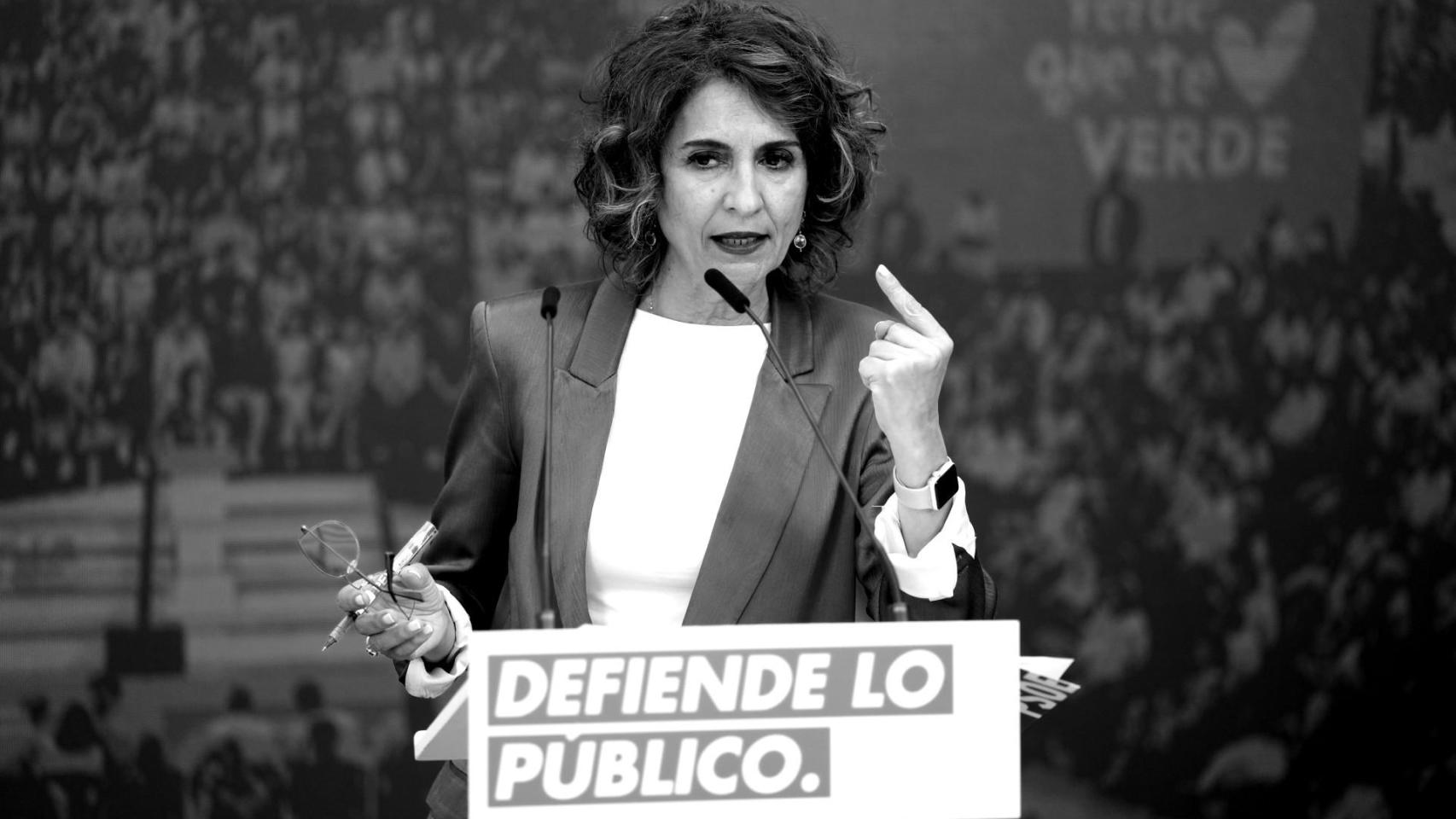 La secretaria general del PSOE-A y candidata a la Presidencia de la Junta de Andalucía, María Jesús Montero.
