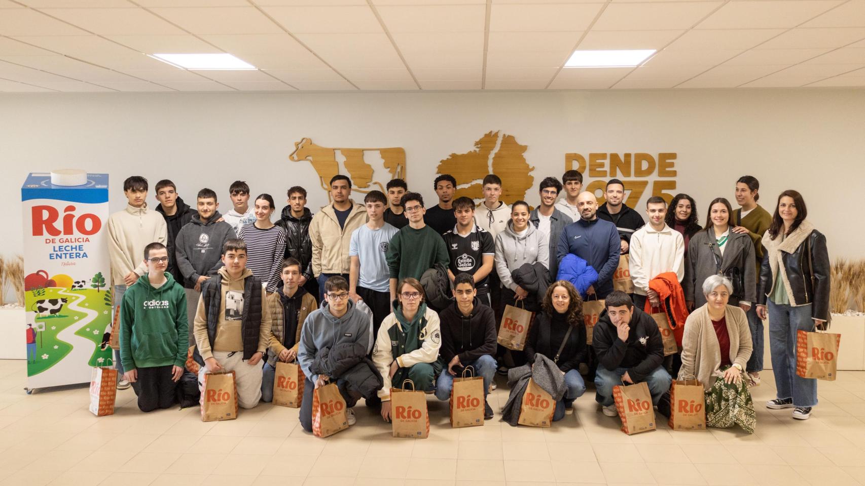 El alumnado del IES Lois Peña Novo en la visita