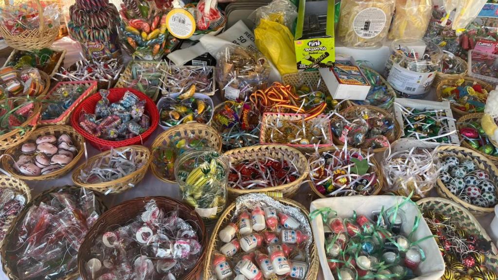 Caramelos para decorar las palmas de Semana Santa.