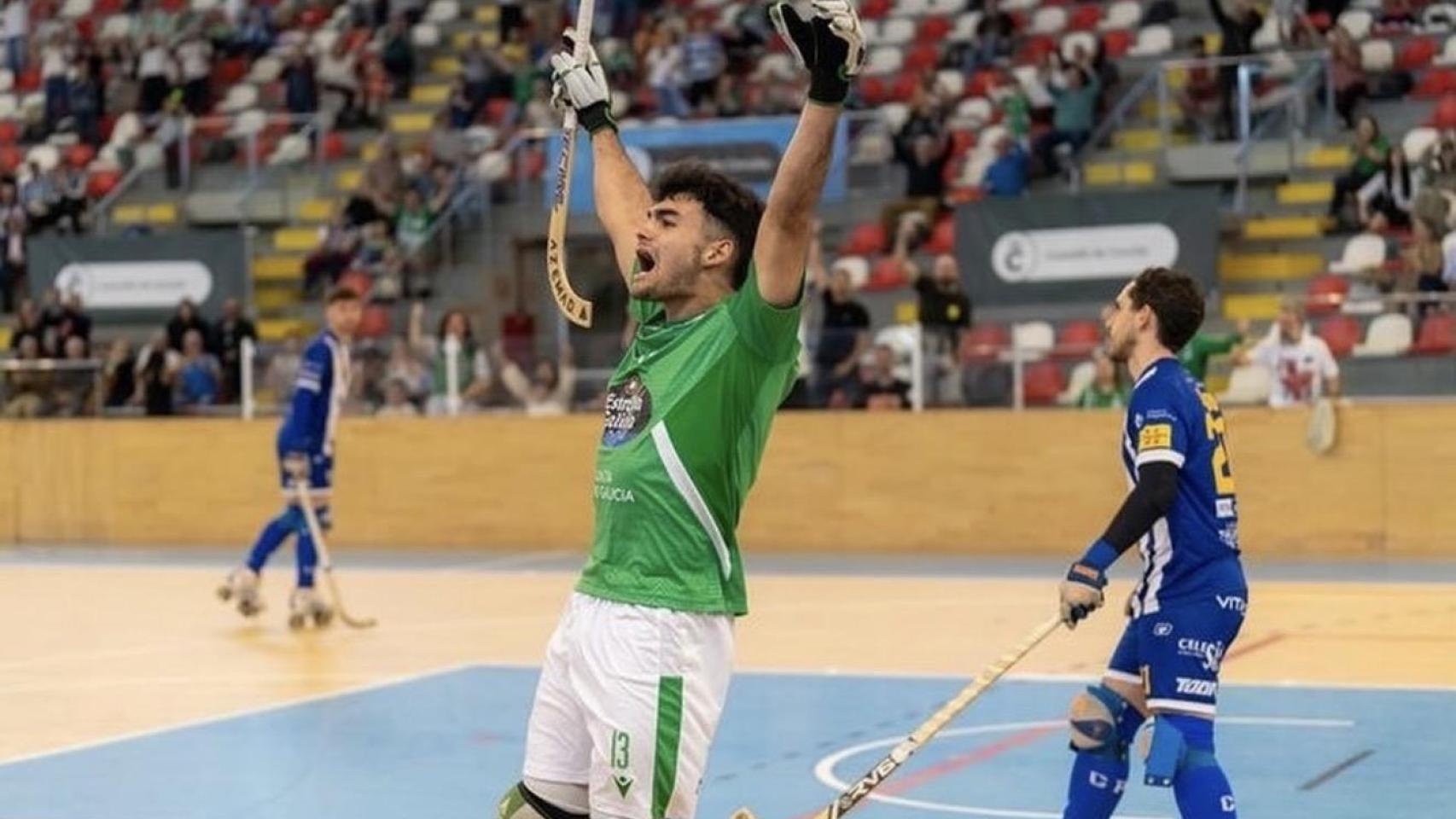 Bruno Saavedra en un partido en el Palacio de los Deportes.