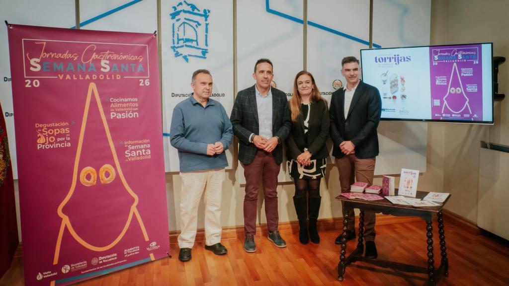 Presentación de las guías gastronómicas de la Semana Santa de Valladolid, este miércoles en la Diputación