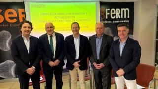 De izda. a dcha.: Pablo Crespo, José Carmelo Albillos, Luis Concepción, Ignacio López (Fundación Signo) y Javier López