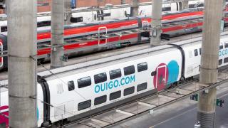 Trenes de Ouigo, Renfe e Iryo, en imagen de archivo.