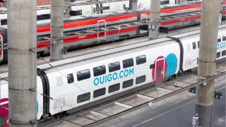 Trenes de Ouigo, Renfe e Iryo, en imagen de archivo.