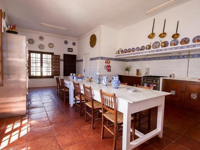 Cocina de El Recreo de San Cayetano.