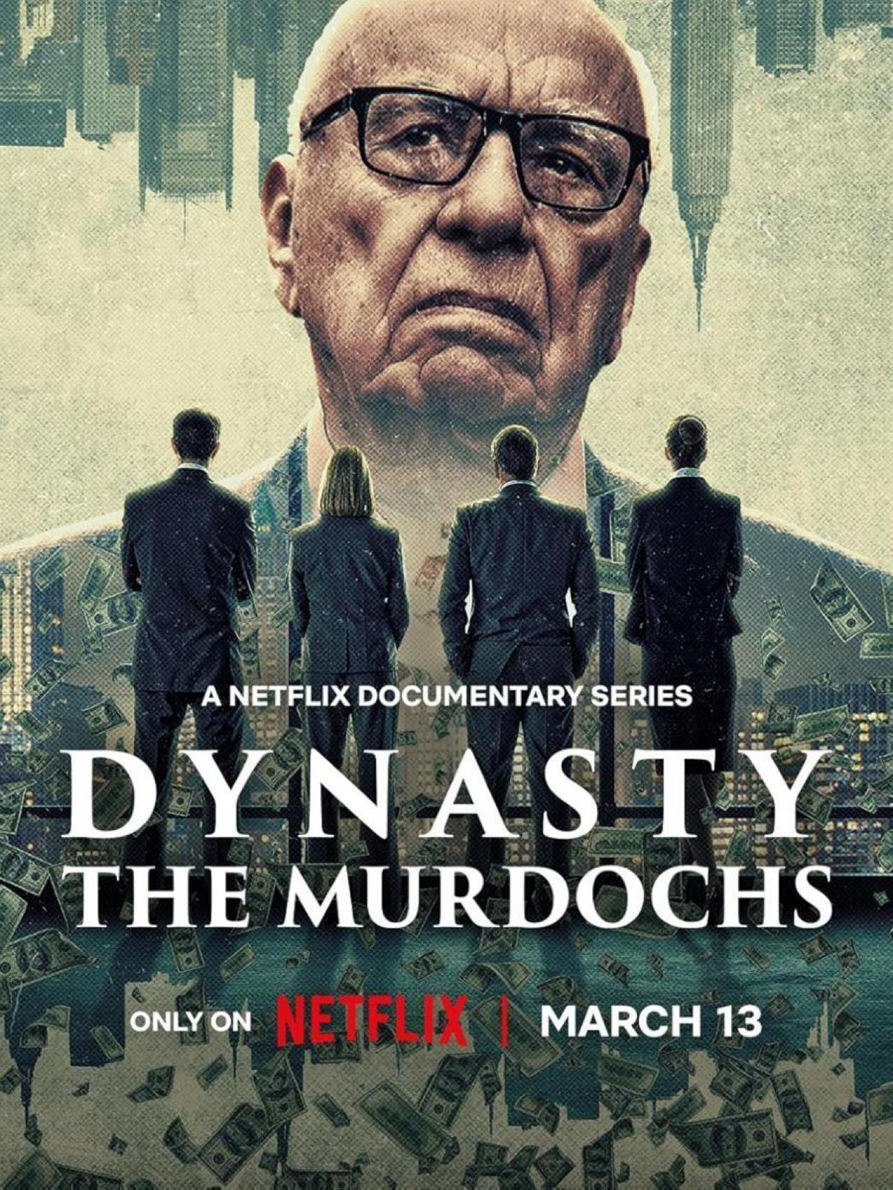 Póster de las nueve series documentales de Murdoch.