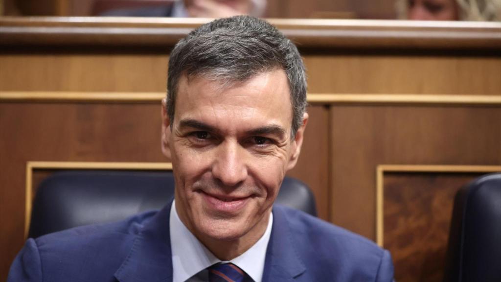 El presidente del Gobierno, Pedro Sánchez, en una sesión de control del Gobierno.