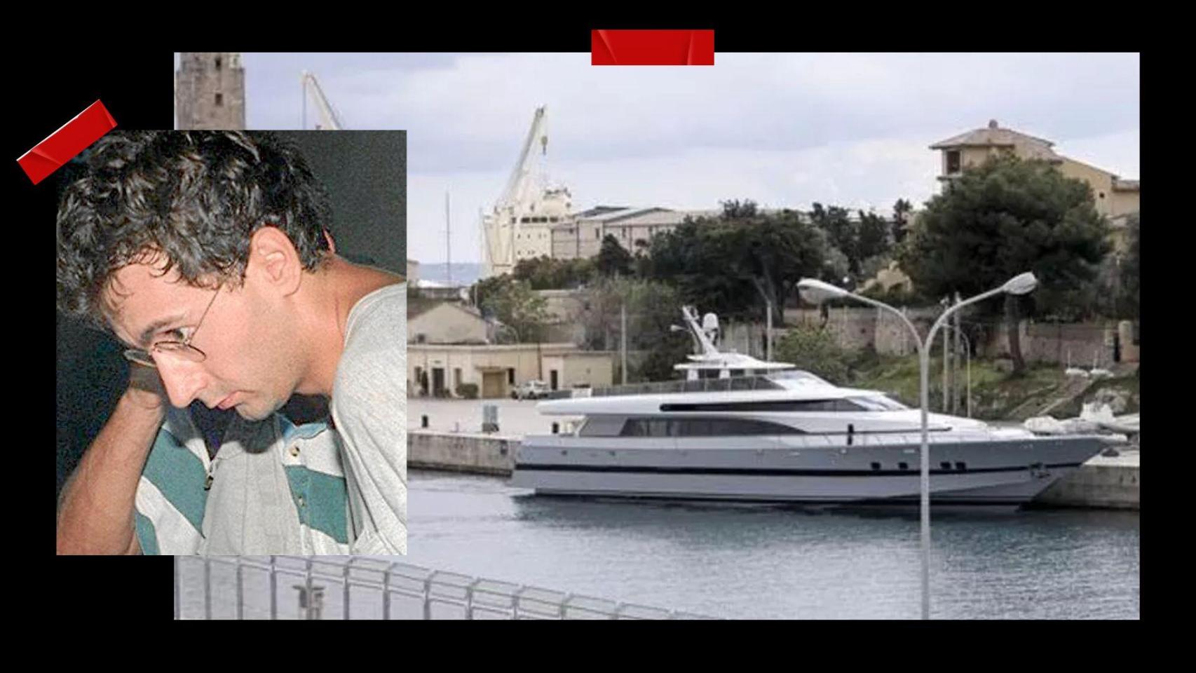 A la izquierda, el etarra Gorka García Sertutxa, alias 'Patas', quien intentó matar a Juan Carlos I en Palma de Mallorca en 1995; a la derecha, el yate Fortuna, el barco del rey Emérito.