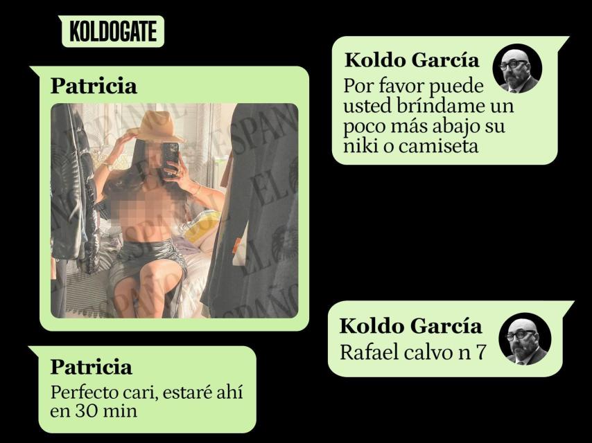Mensajes entre Koldo García y una prostituta