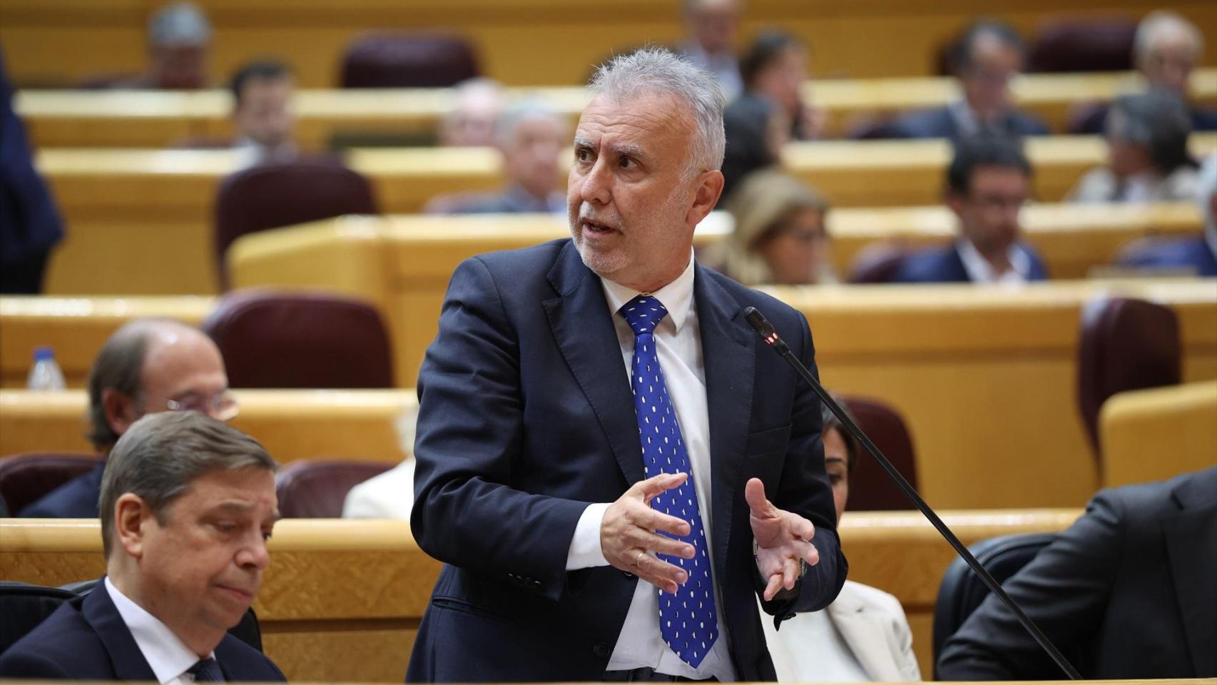 El ministro Ángel Víctor Torres, el pasado 17 de marzo en el Senado./