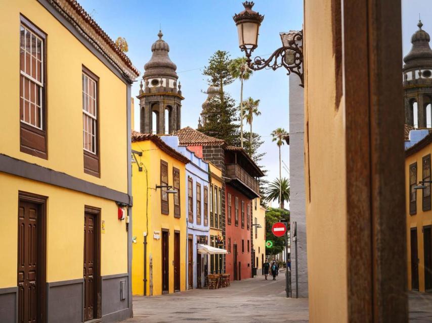Casco urbano de San Cristóbal de la Laguna, en Tenerife.