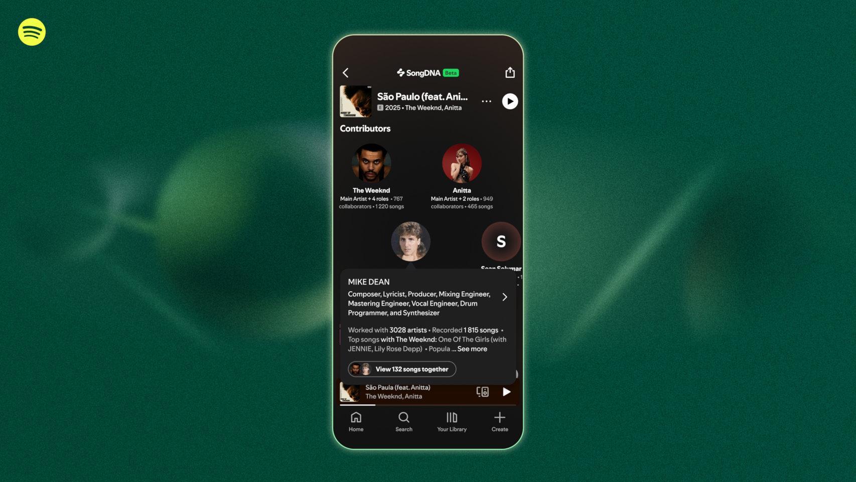 SongDNA de Spotify