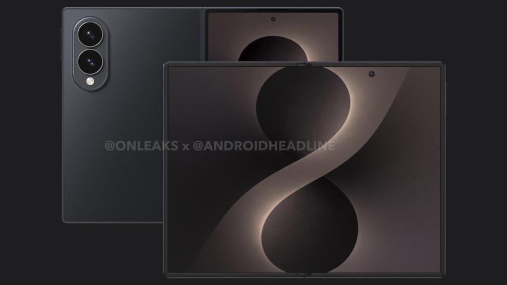 Imagen renderizada del Samsung Galaxy Z Fold 8 Wide