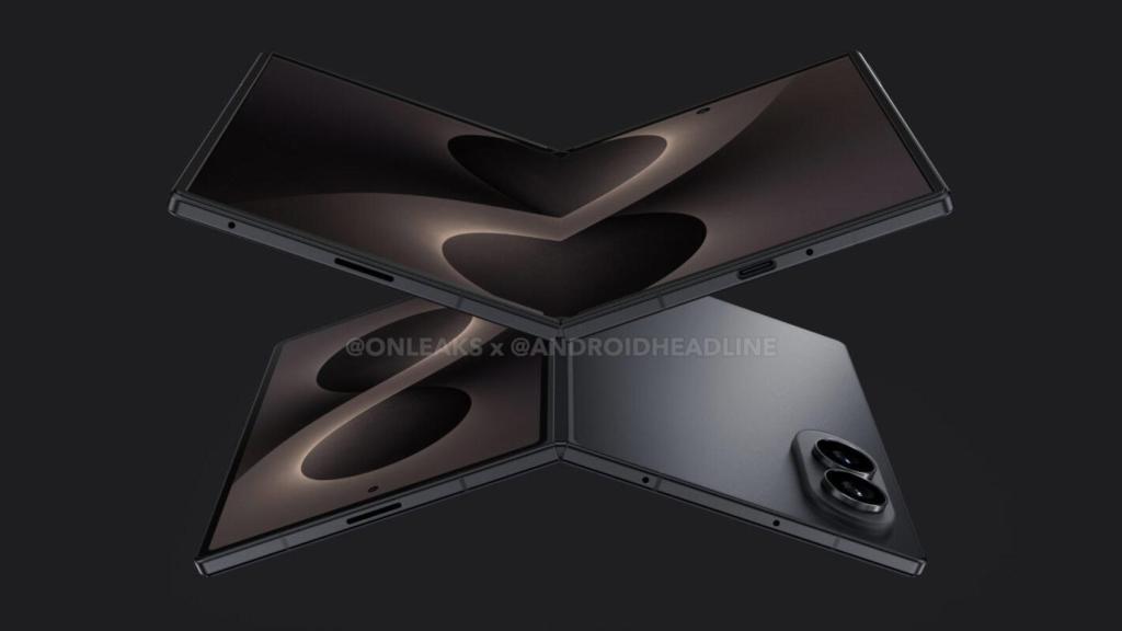 Imagen renderizada del Samsung Galaxy Z Fold 8 Wide