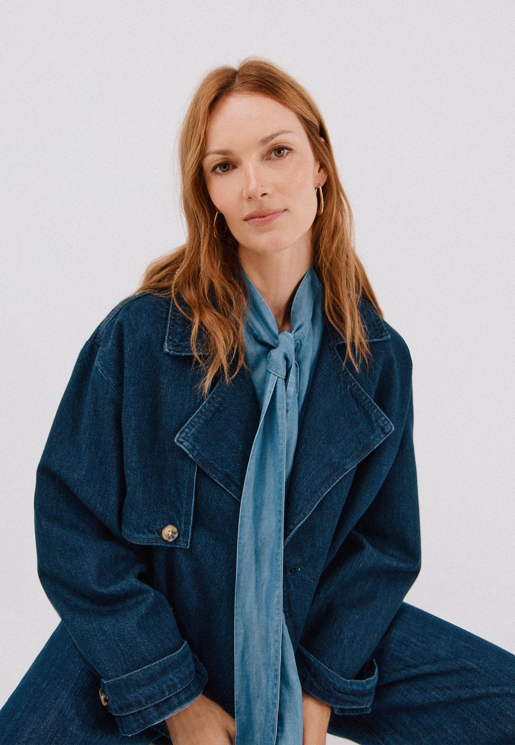 Un juego de azules sobre denim.