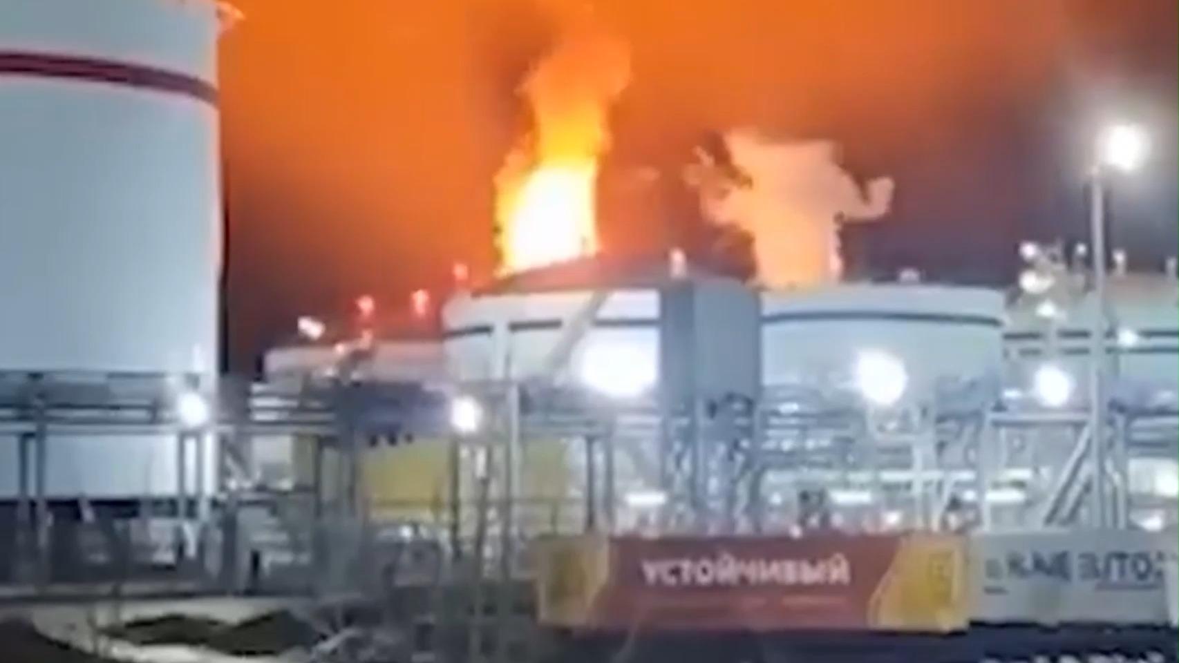 Vídeo | Ataque de Ucrania en Ust-Luga