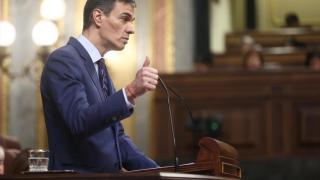 Pedro Sánchez este miércoles en el Congreso.