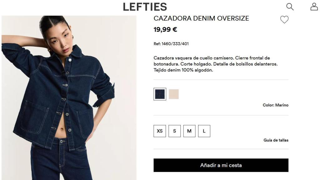Cazadora denim. Ref: 1460/333/401