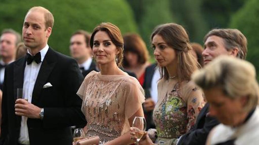 Kate y Guillermo junto a Rose Hanbury.