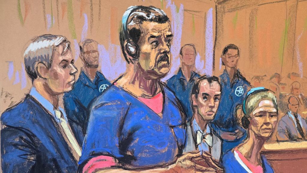Nicolás Maduro, en un retrato durante su primera comparecencia ante el juez.