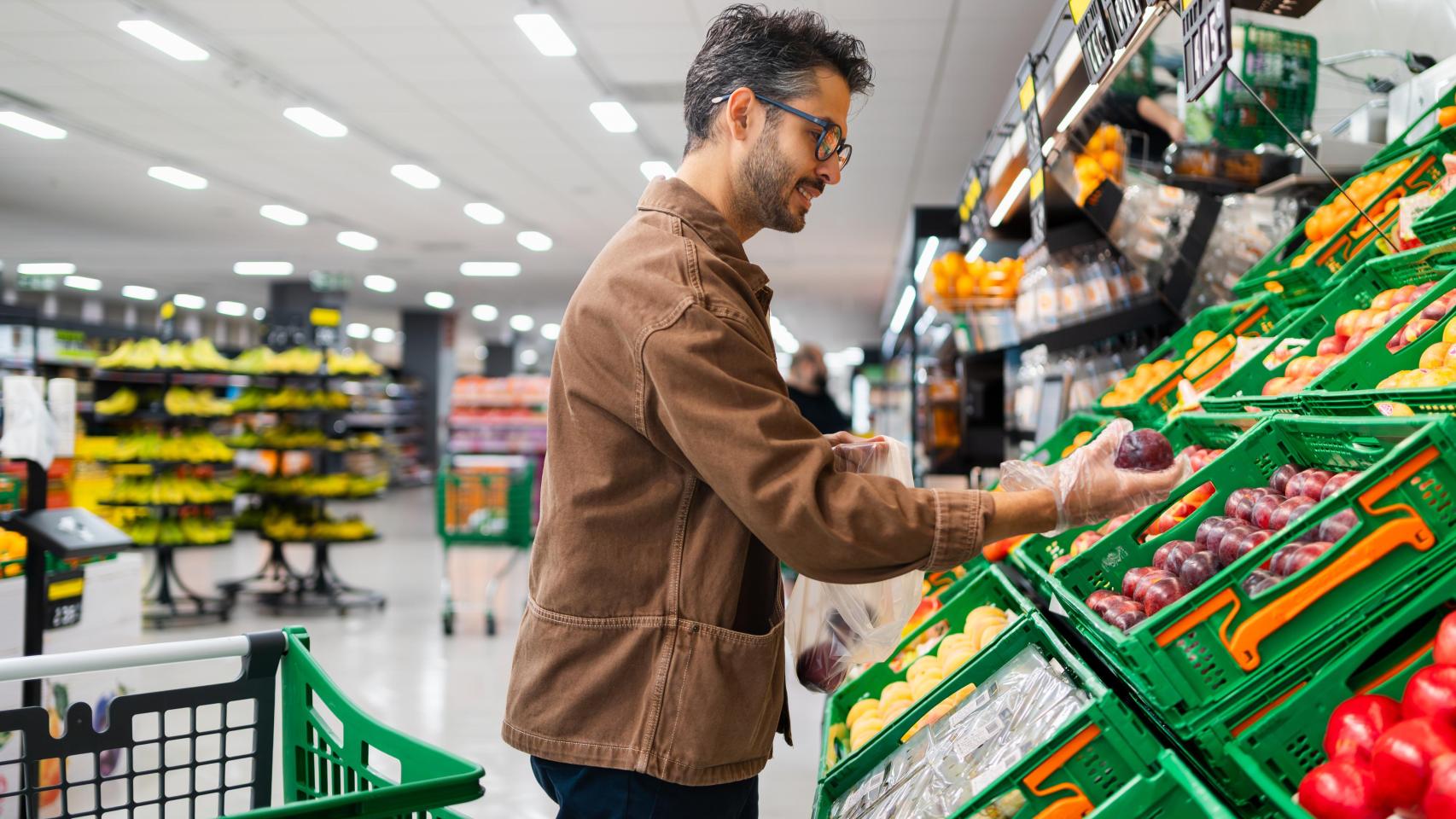 Imagen del interior de un supermercado.