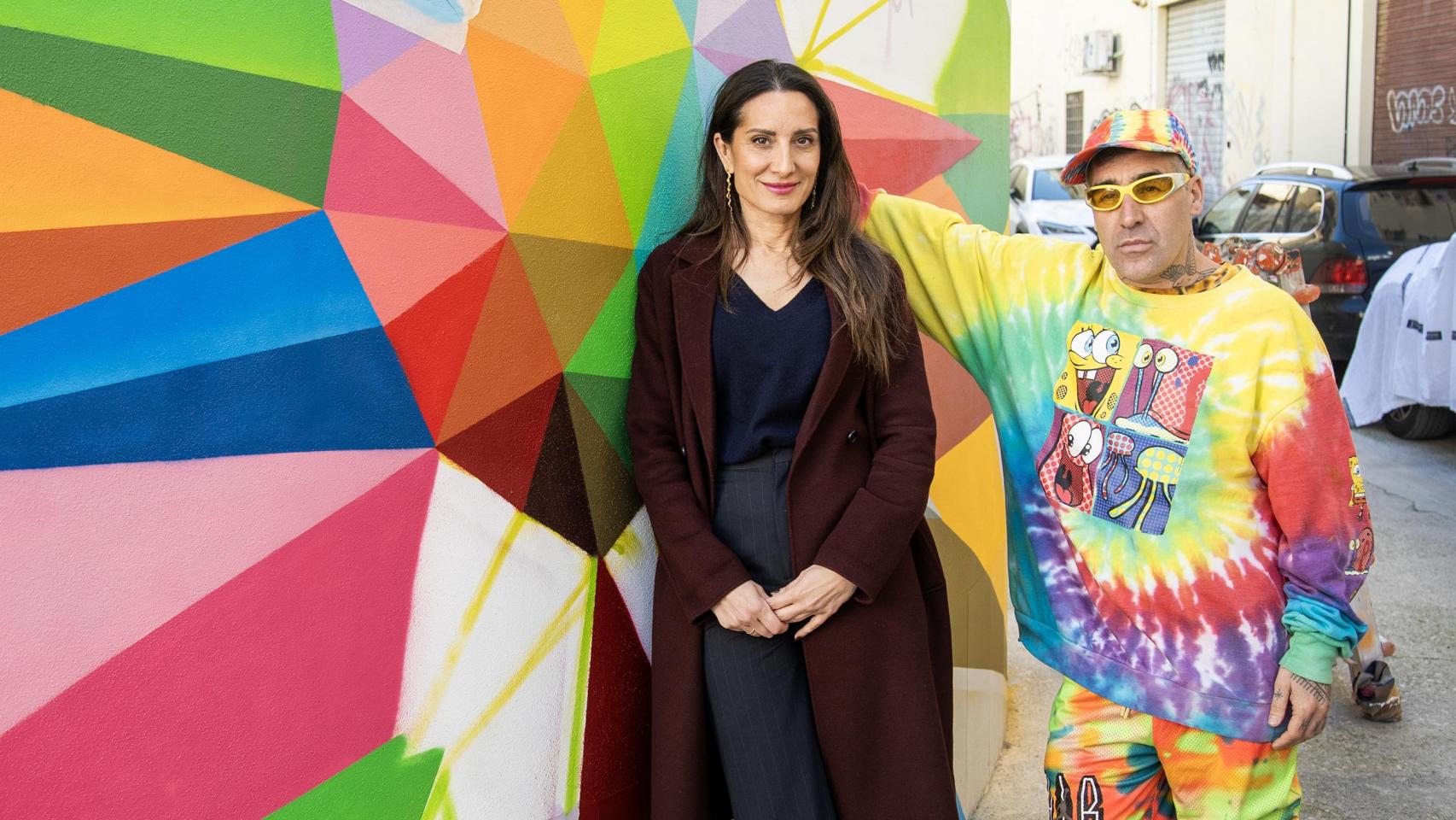 Casa Caridad presenta el mural solidario de Okuda.