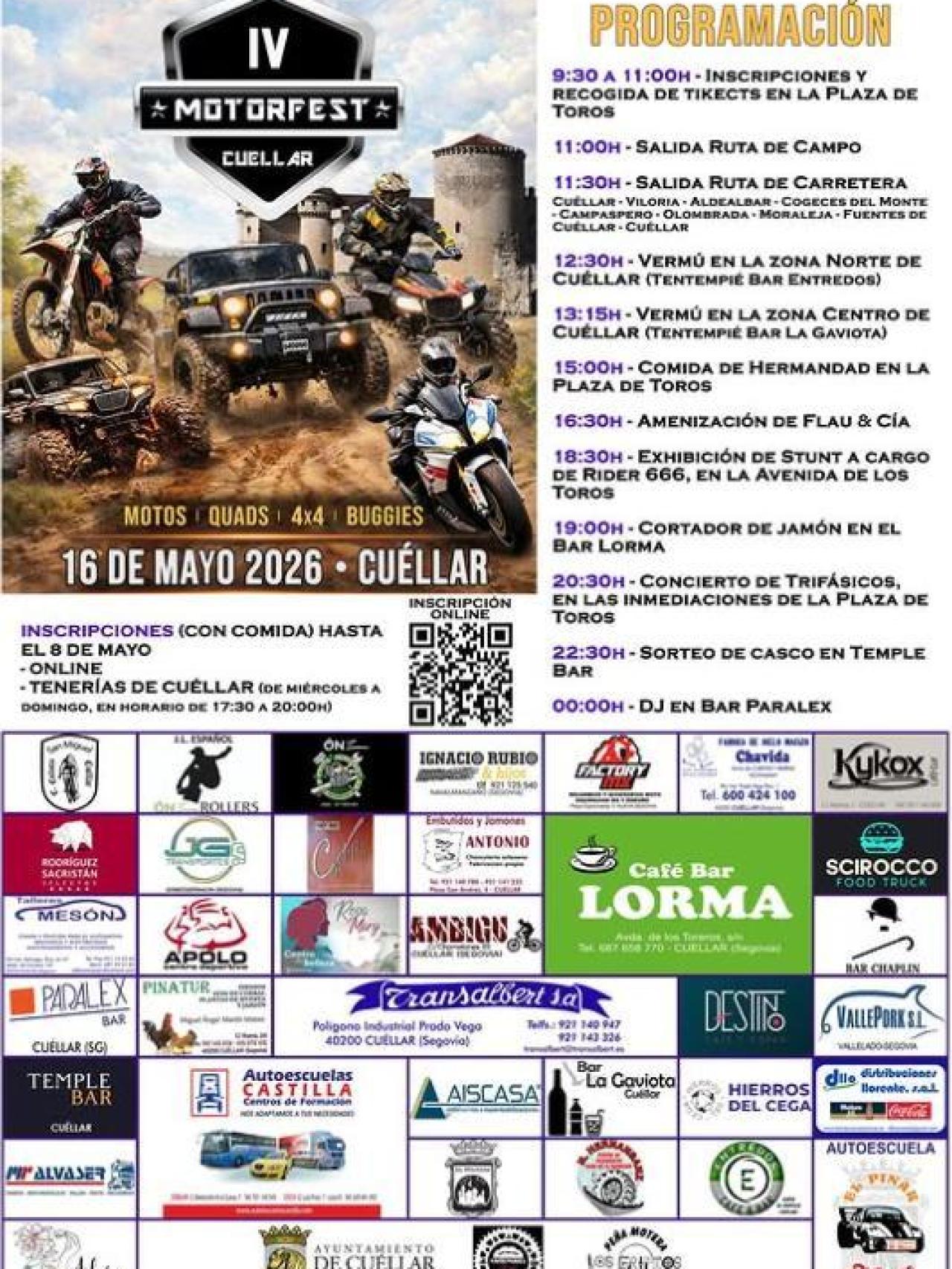 Cartel Programación IV Motorfest