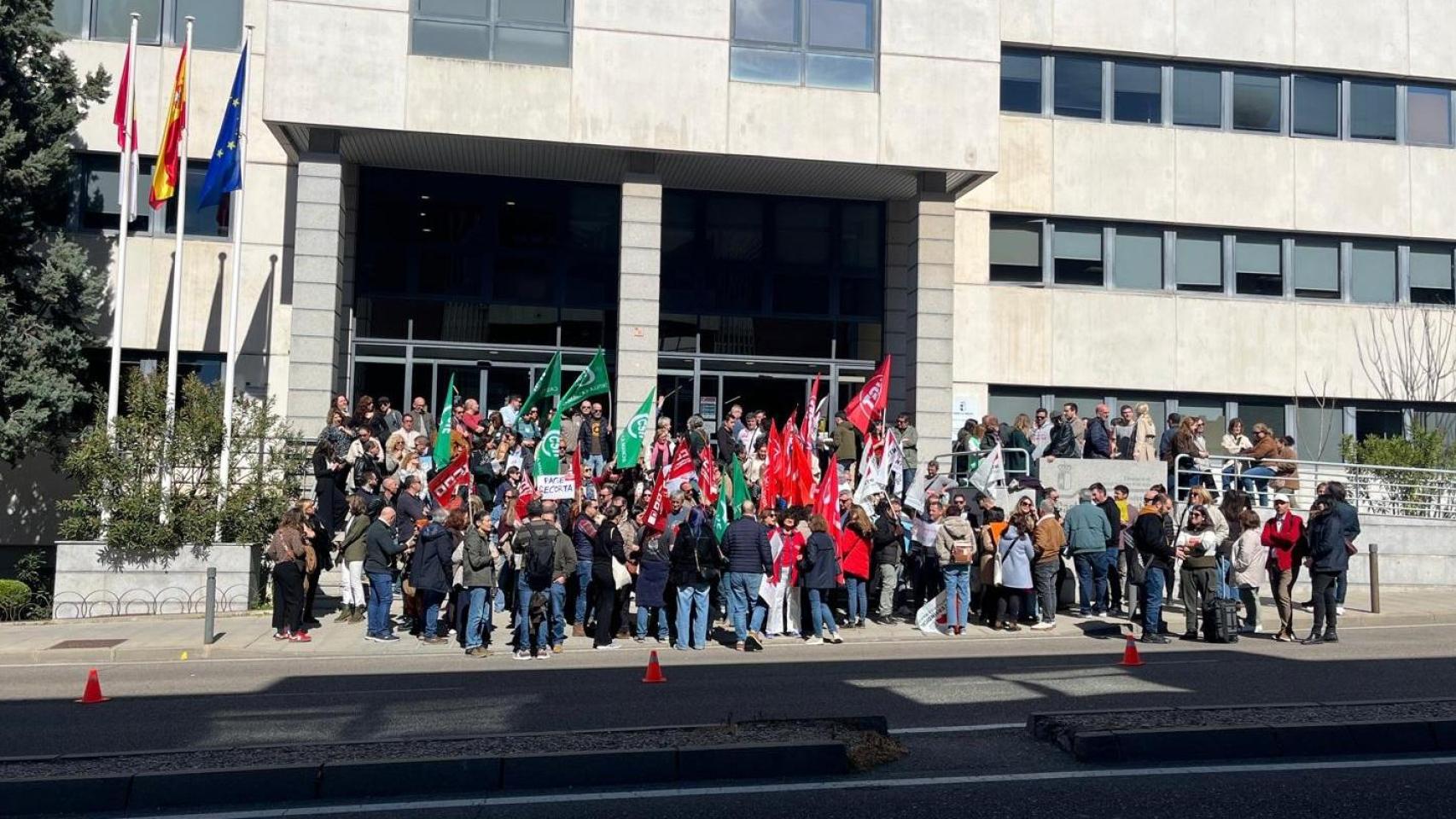 Protesta en Toledo. Foto: Sindicatos.