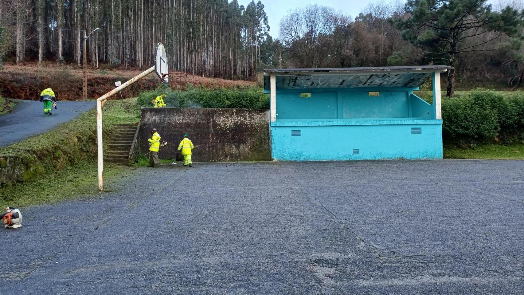 Avanza la pista polidevortiva cubierta de Mandiá, en Ferrol