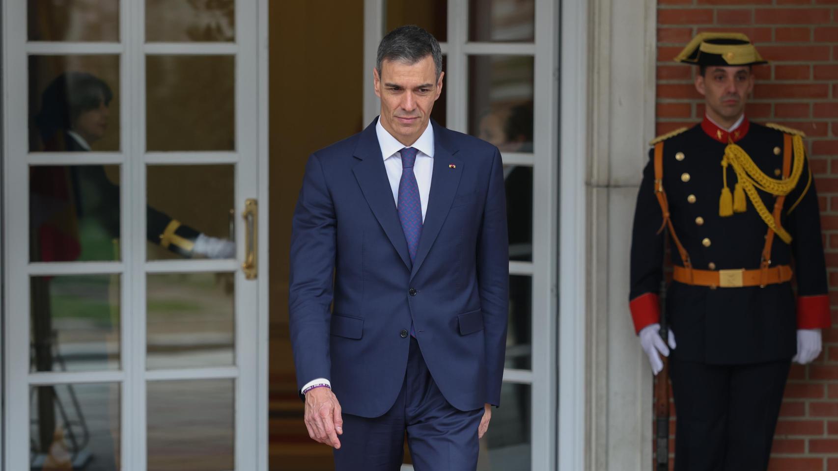 El presidente del Gobierno, Pedro Sánchez, en la Moncloa.