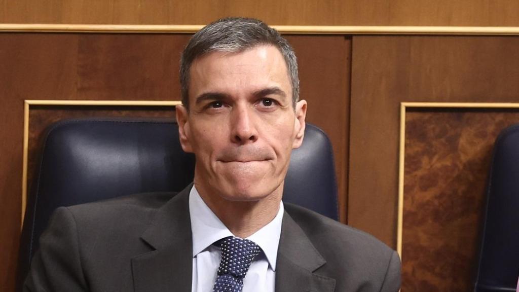 El presidente del Gobierno, Pedro Sánchez, durante una sesión plenaria, en el Congreso de los Diputados