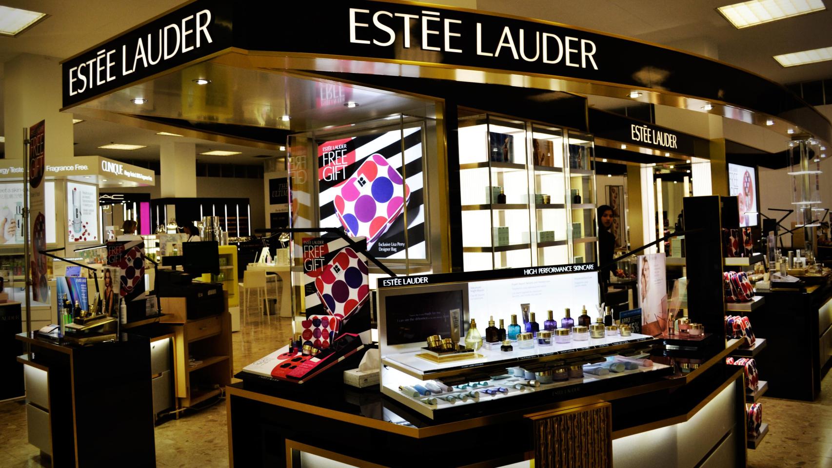 Un corner de Estée Lauder en Canadá.