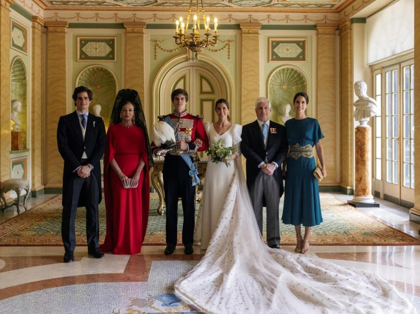 El conde Osorno con Belén Corsini el día de su boda.