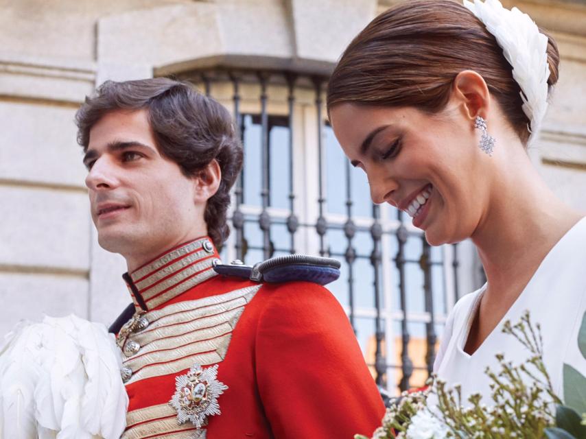 Fernando y Sofía el día de su boda.