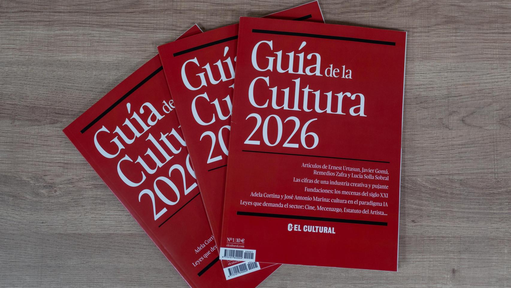 Portada de la primera Guía de la Cultura, editada por El Cultural. Foto: Cristina Villarino
