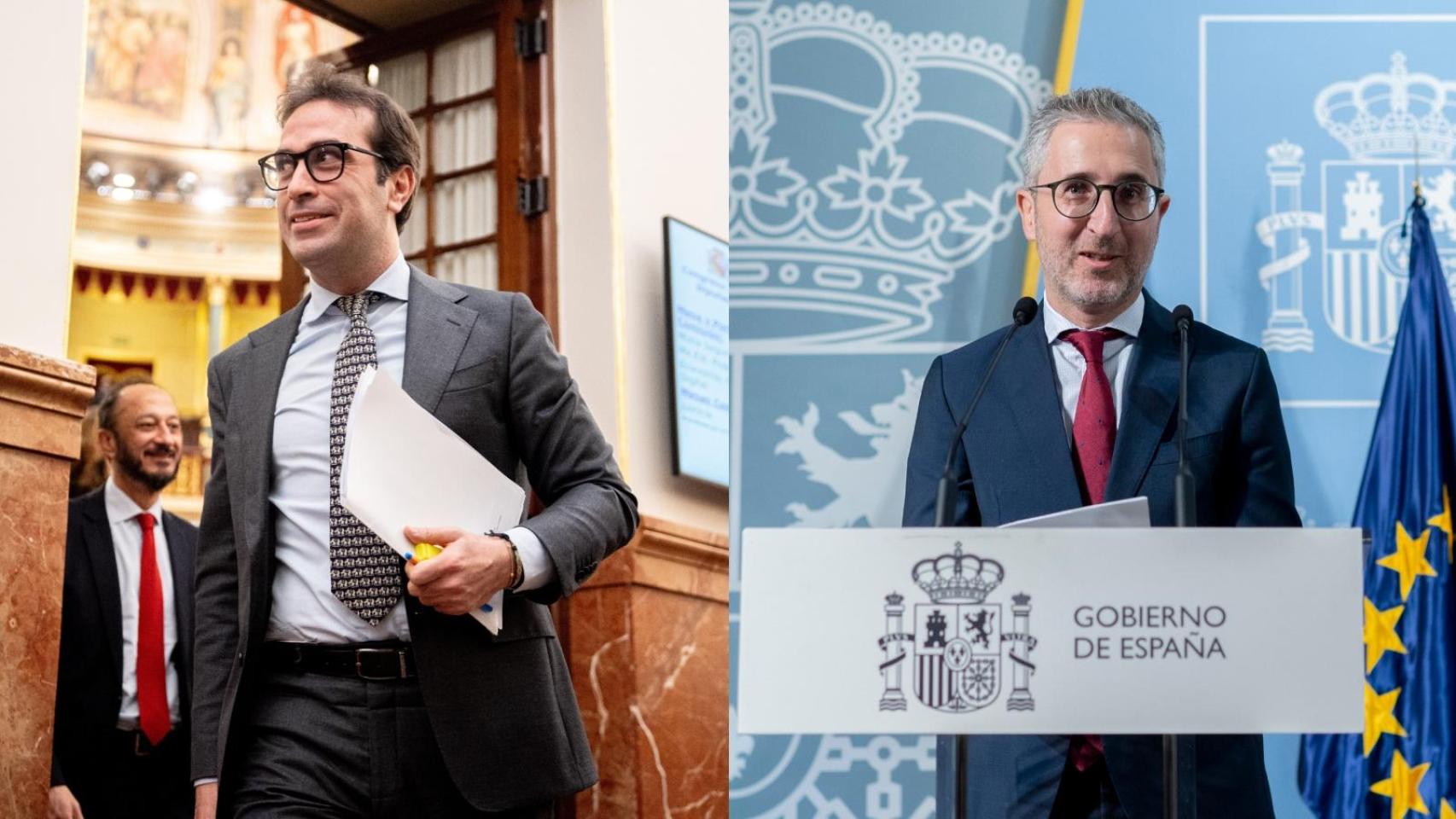 Carlos Cuerpo y Arcadi España.