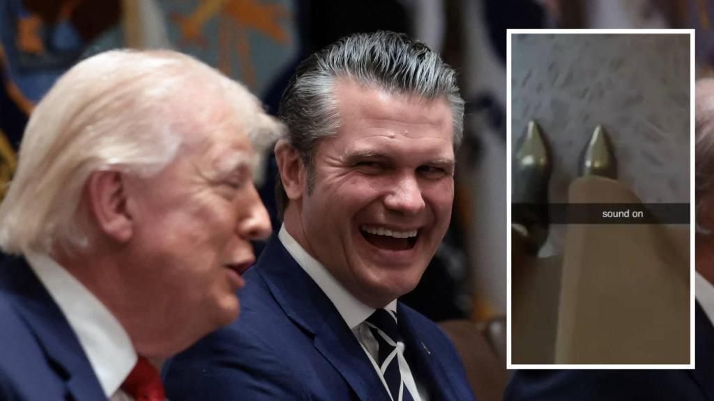 Donald Trump y Pete Hegseth en la Casa Blanca / El extraño tuit en la cuenta oficial.