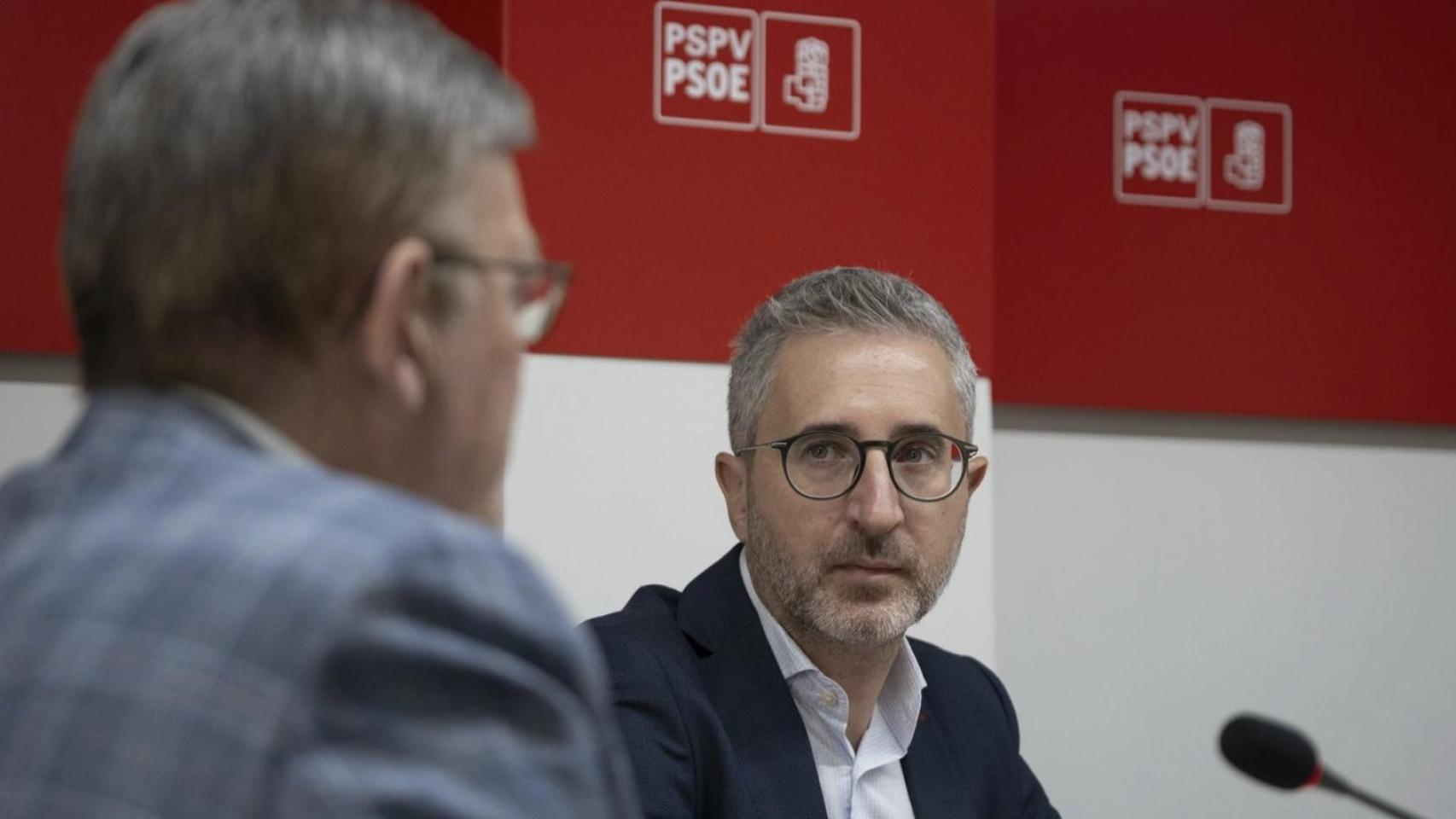 Arcadi España junto a Ximo Puig. EP