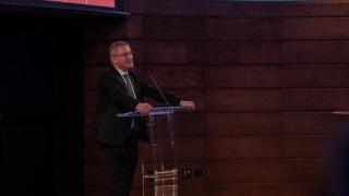 Éric Béranger, CEO MBDA, este jueves durante la presentación de los resultados de la empresa en París